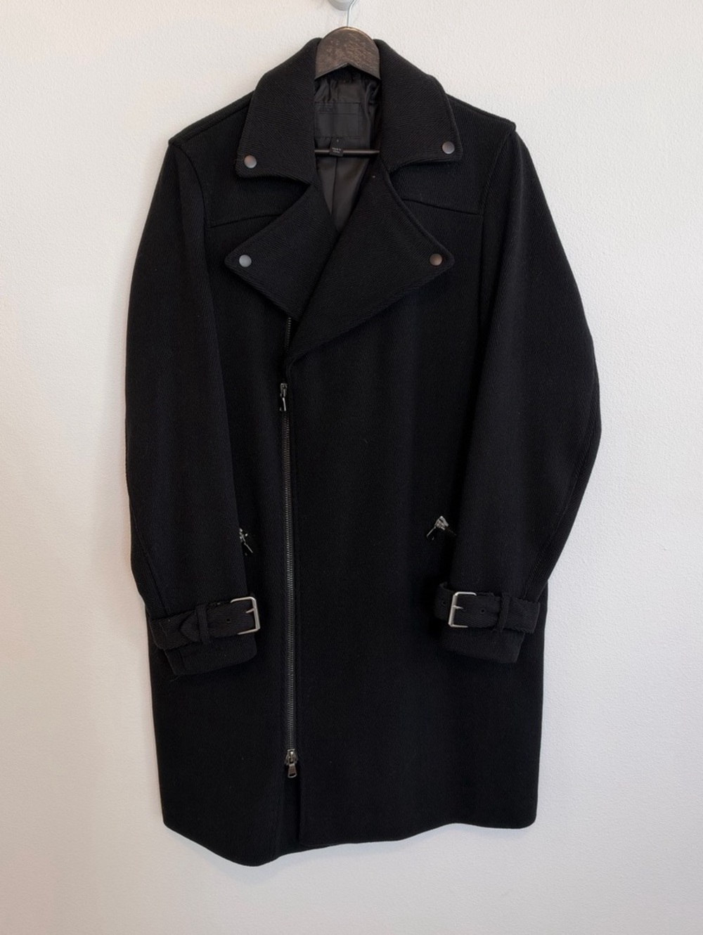 ASOS Black Trench Coat Men’s Size Small NEW